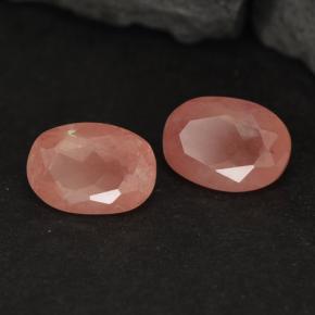 1.91 ctw Red Andesine Labradorite Stones, Natural Andesine Labradorite in Oval Facet Shape for Sale
