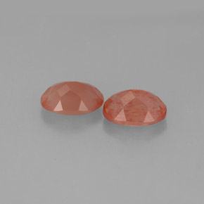Andesine Labradorite Gemstone in 7 x 5 mm (calibrated) Size for Sale, Andesine Labradorite Stone in Honey Red Color
