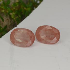2.77 ctw Red Andesine Labradorite Stones, Natural Andesine Labradorite in Oval Facet Shape for Sale