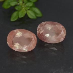 2.90 ctw Pink Andesine Labradorite Stones, Natural Andesine Labradorite in Oval Facet Shape for Sale