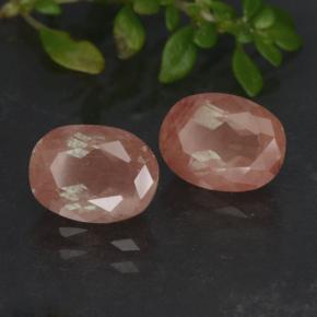 2.81 ctw Red Andesine Labradorite Stones, Natural Andesine Labradorite in Oval Facet Shape for Sale