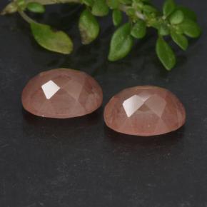 Andesine Labradorite Gemstones in 8 x 6 mm (calibrated) Size for Sale, Andesine Labradorite Stones in Honey Red Color
