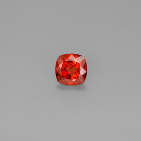 0.73 ct Orange Andesine Labradorite Gemstone, Andesine Labradorite Gem in Cushion-Cut Shape for Sale.
