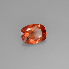 1.43 ct Orange Andesine Labradorite Stone, Natural Andesine Labradorite in Cushion-Cut Shape for Sale