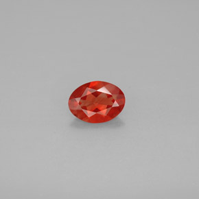 0.79 ct Orange Andesine Labradorite Gemstone, Andesine Labradorite Gem in Oval Facet Shape for Sale.