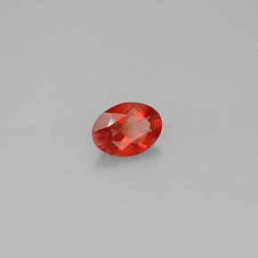 0.79 ct Orange Andesine Labradorite Stone, Natural Andesine Labradorite in Oval Facet Shape for Sale