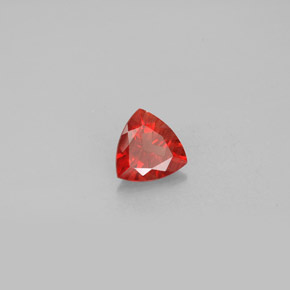 0.84 ct Red Andesine Labradorite Stone, Natural Andesine Labradorite in Trillion Facet Shape for Sale