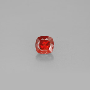 0.77 ct Orange Andesine Labradorite Gemstone, Andesine Labradorite Gem in Cushion-Cut Shape for Sale.