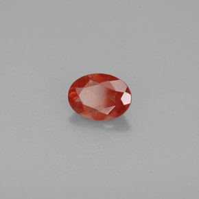 1.00 ct Red Andesine Labradorite Stone, Natural Andesine Labradorite in Oval Facet Shape for Sale