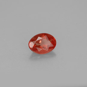 1.03 ct Red Andesine Labradorite Stone, Natural Andesine Labradorite in Oval Facet Shape for Sale
