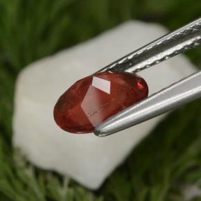Andesine Labradorite Gemstone in 7.8 x 5.8 mm Size for Sale, Andesine Labradorite Stone in Honey Red Color