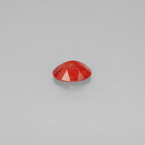 Andesine Labradorite Gemstone in 7.9 x 5.8 mm Size for Sale, Andesine Labradorite Stone in Honey Orange Color