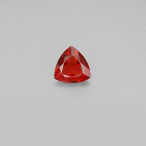 0.81 ct Red Andesine Labradorite Gemstone, Andesine Labradorite Gem in Trillion Facet Shape for Sale.