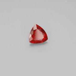 0.81 ct Red Andesine Labradorite Stone, Natural Andesine Labradorite in Trillion Facet Shape for Sale