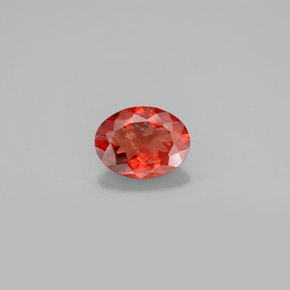 1.19 ct Orange Andesine Labradorite Gemstone, Andesine Labradorite Gem in Oval Facet Shape for Sale.