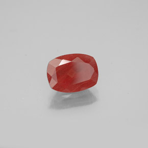 1.06 ct Red Andesine Labradorite Stone, Natural Andesine Labradorite in Cushion-Cut Shape for Sale