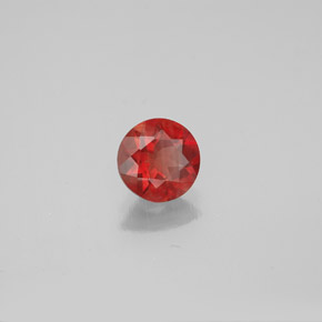0.64 ct Red Andesine Labradorite Stone, Natural Andesine Labradorite in Round Facet Shape for Sale