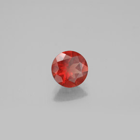 0.64 ct Orange Andesine Labradorite Stone, Natural Andesine Labradorite in Round Facet Shape for Sale