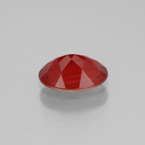 Andesine Labradorite Gemstone in 7.9 x 5.8 mm Size for Sale, Andesine Labradorite Stone in Orange Red Color