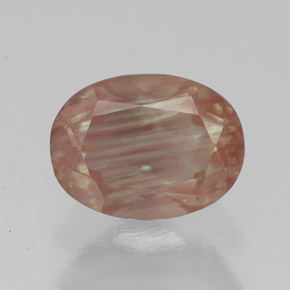 1.36 ct Red Andesine Labradorite Gemstone, Andesine Labradorite Gem in Oval Facet Shape for Sale.