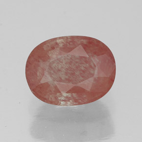 1.44 ct Red Andesine Labradorite Gemstone, Andesine Labradorite Gem in Cushion-Cut Shape for Sale.