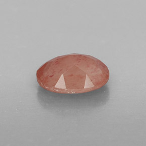 Andesine Labradorite Gemstone in 7.1 x 5.4 mm Size for Sale, Andesine Labradorite Stone in Honey Red Color