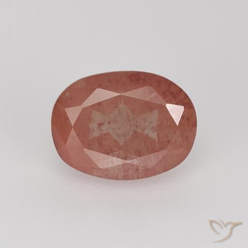 1.6ct Oval Facet Honey Red Andesine Labradorite Gem for sale 1.6ct Oval Facet Honey Red Andesine Labradorite Gem (ID: 324433)