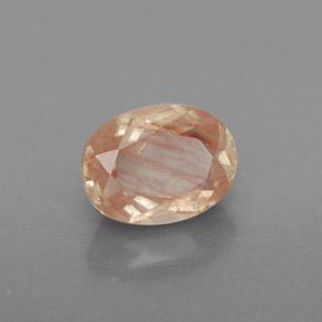 1.49 ct Red Andesine Labradorite Stone, Natural Andesine Labradorite in Oval Facet Shape for Sale