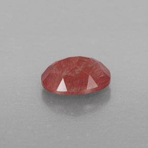 Andesine Labradorite Gemstone in 7.3 x 5.3 mm Size for Sale, Andesine Labradorite Stone in Honey Red Color