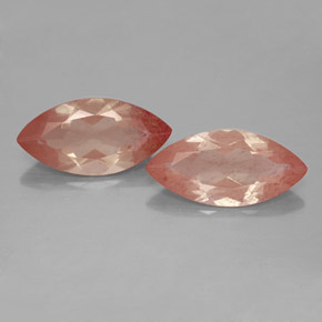 4.05 ct Orange Andesine Labradorite Gemstone, Andesine Labradorite Gem in Marquise Facet Shape for Sale.