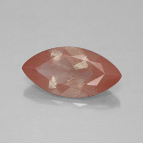 2.23 ct Orange Andesine Labradorite Stone, Natural Andesine Labradorite in Marquise Facet Shape for Sale
