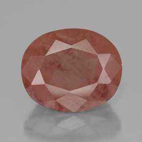 Medium Red Андезин-Лабрадорит Камень - 4.7ct Фасетный Овал (ID: 334600)