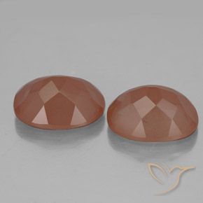 Andesine Labradorite Gemstones in 10 x 8 mm (calibrated) Size for Sale, Andesine Labradorite Stones in Warm Orange Color