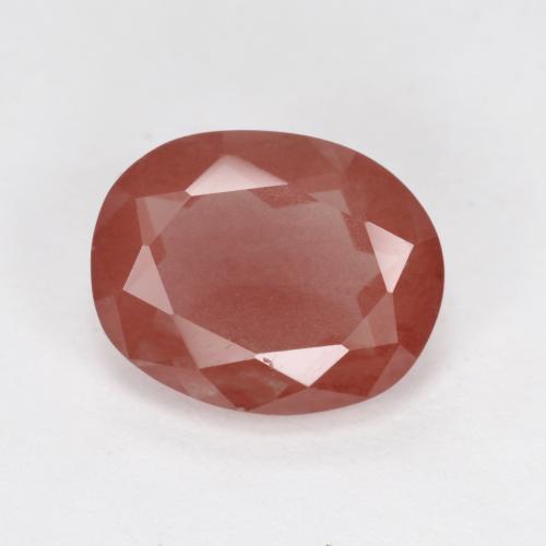 Blood Red Andesine Labradorite Gem - 2.4ct Oval Facet (ID: 334647)