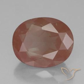 3.55 ct Orange Andesine Labradorite Stone, Natural Andesine Labradorite in Oval Facet Shape for Sale