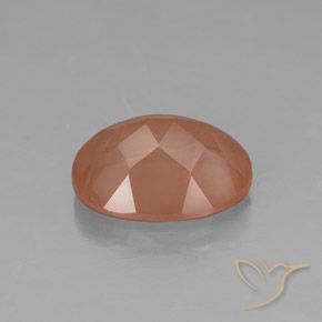 Andesine Labradorite Gemstone in 10 x 8 mm (calibrated) Size for Sale, Andesine Labradorite Stone in Grapefruit Orange Color