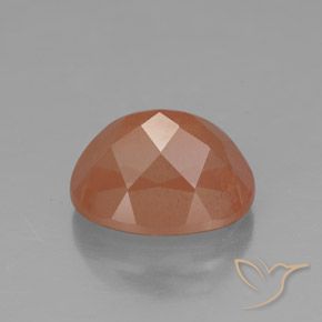Andesine Labradorite Gemstone in 10 x 8 mm (calibrated) Size for Sale, Andesine Labradorite Stone in Medium Orange Color