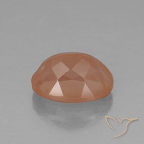 Andesine Labradorite Gemstone in 10 x 8 mm (calibrated) Size for Sale, Andesine Labradorite Stone in Light Reddish Orange Color