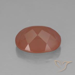 Andesine Labradorite Gemstone in 11 x 9 mm (calibrated) Size for Sale, Andesine Labradorite Stone in Pale Reddish Orange Color