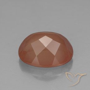 Andesine Labradorite Gemstone in 11 x 9 mm (calibrated) Size for Sale, Andesine Labradorite Stone in Medium Orange Color