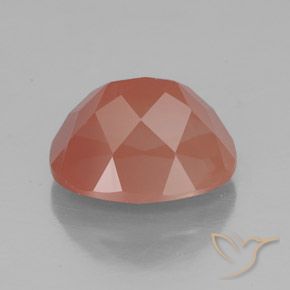 Andesine Labradorite Gemstone in 10 x 8 mm (calibrated) Size for Sale, Andesine Labradorite Stone in Pale Reddish Orange Color
