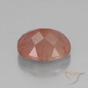 Andesine Labradorite Gemstone in 9 x 7 mm (calibrated) Size for Sale, Andesine Labradorite Stone in Pale Reddish Orange Color