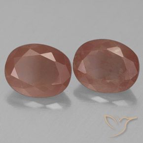 5.11 ctw Red Andesine Labradorite Stones, Natural Andesine Labradorite in Oval Facet Shape for Sale