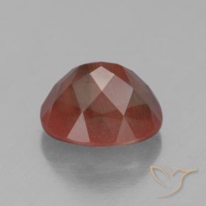 Andesine Labradorite Gemstone in 10 x 8 mm (calibrated) Size for Sale, Andesine Labradorite Stone in Medium Red Color