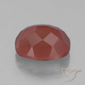 Andesine Labradorite Gemstone in 11 x 9 mm (calibrated) Size for Sale, Andesine Labradorite Stone in Medium Red Color