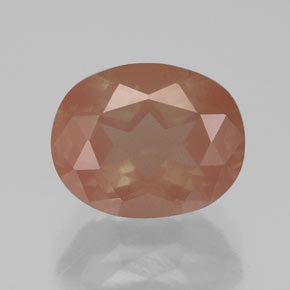 2.72 ct Orange Andesine Labradorite Gemstone, Andesine Labradorite Gem in Oval Facet Shape for Sale.