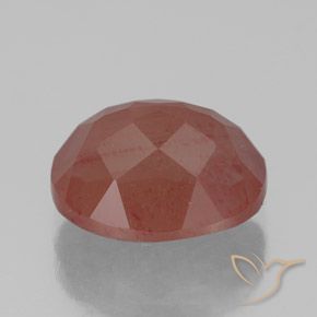 Andesine Labradorite Gemstone in 11 x 9 mm (calibrated) Size for Sale, Andesine Labradorite Stone in Medium Red Color