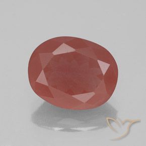 Andesina Labradorite rosso taglio ovale da 2,37 ct dal Congo, dimensione 10,3 x 8,2mm, pietra preziosa naturale Diffuso , purezza Transparent/Translucent, Andesina Labradorite Ovale sfaccettato da 1 pz, durezza Mohs di 6 - 6,5, Photo A