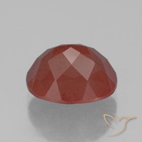 Andesine Labradorite Gemstone in 10 x 8 mm (calibrated) Size for Sale, Andesine Labradorite Stone in Dark Red Color