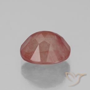 Andesine Labradorite Gemstone in 9 x 7 mm (calibrated) Size for Sale, Andesine Labradorite Stone in Blood Red Color